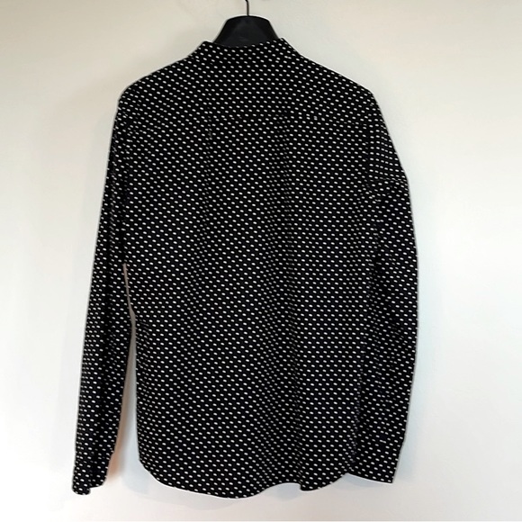Polka dot black and white San Francisco handmade dress shirt. - Picture 2 of 4